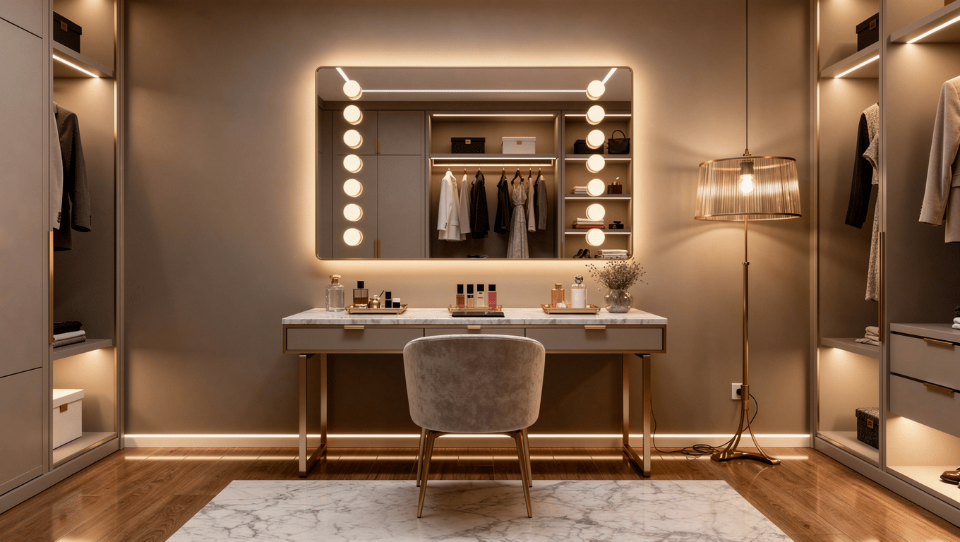 Professional Makeup Mirror with LED Lighting