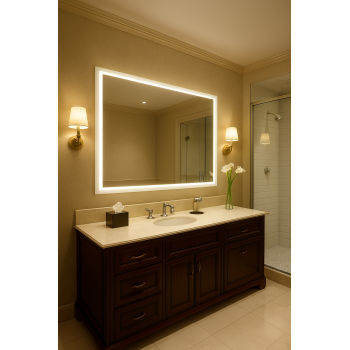 LumiEdge™ Modern LED Backlit Bathroom Mirror 2
