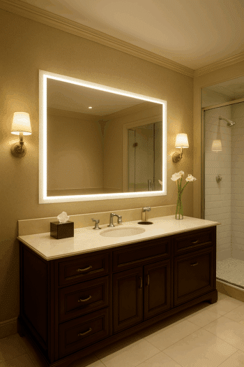 LumiEdge™ Modern LED Backlit Bathroom Mirror 2