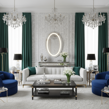 Modern Designed LED Oval Bathroom Mirror 1