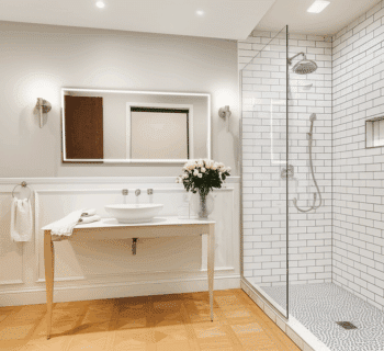 Ultra-Wide LED Bathroom Mirror with Soft Glow Frame 3