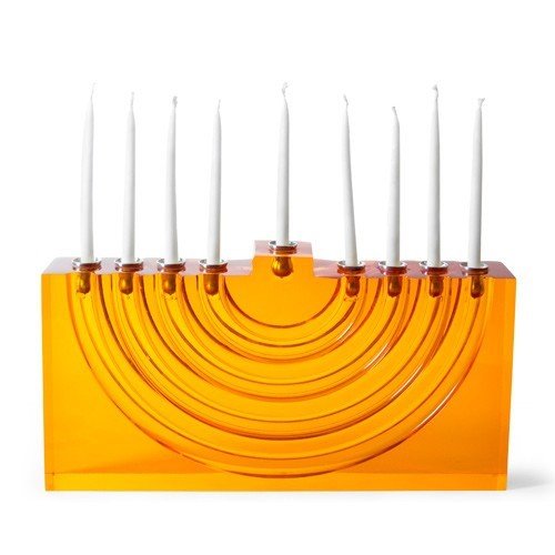 Orange Bel Air menorah.