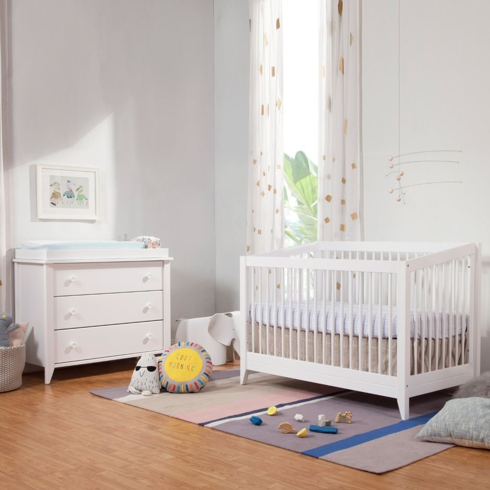 modern nursery with modern kid's furniture.