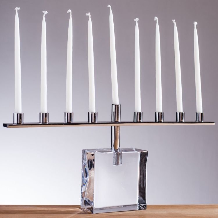modern meets traditional with this Menorah