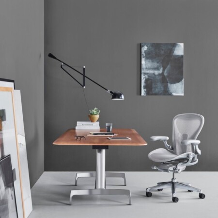 aeron chair in a home office