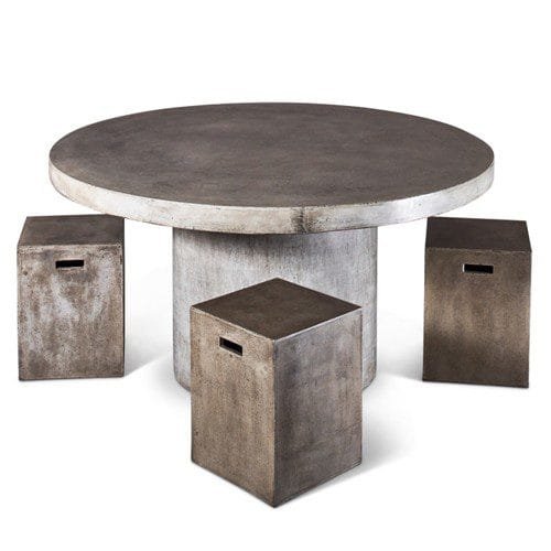 modern industrial table and stools