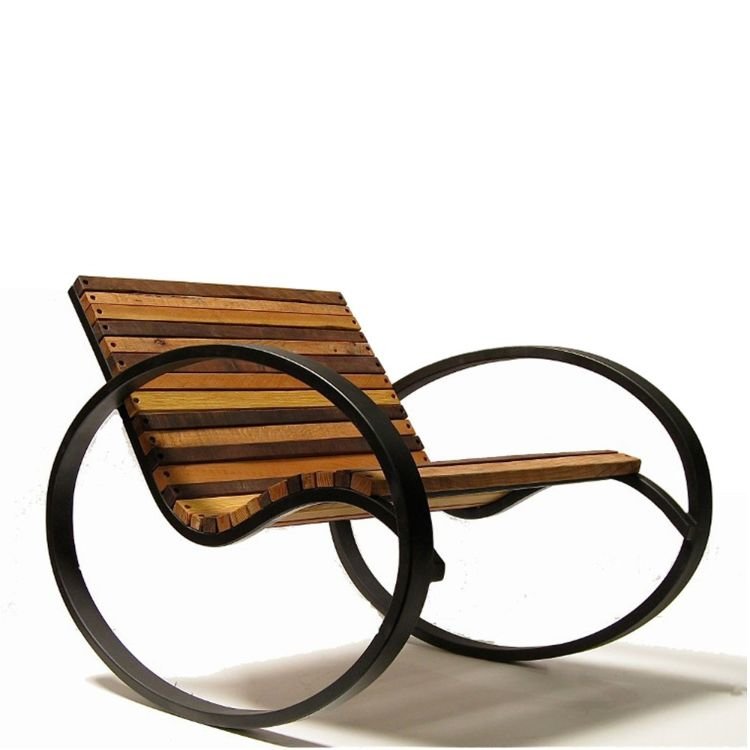 modern wood rocker.