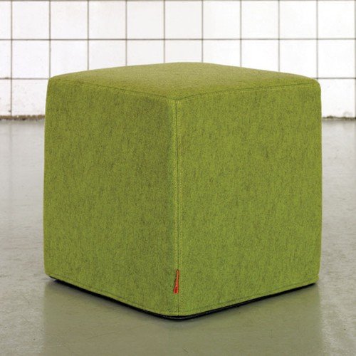 modern felt ottoman.