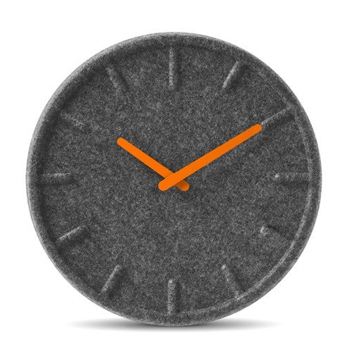 modern felt wall clock.