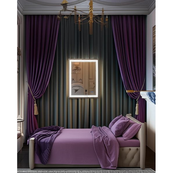 Rectangular LED Mirror with Bright Backlighting | Modern Bathroom Mirror 2