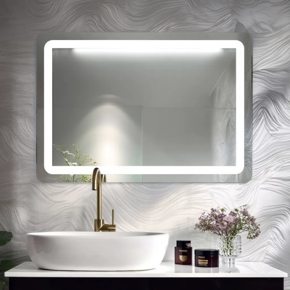 Rectangular LED Mirror with Soft Backlighting | Modern Frameless Bathroom Mirror 1