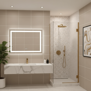 Anti-Fog Rectangular LED Mirror 2