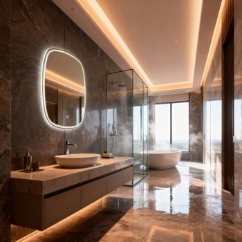 Premium Oval Backlit Mirror for Modern Interiors