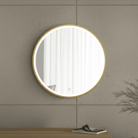 Circular LED Mirror | Modern Frameless Design with Bright Illumination