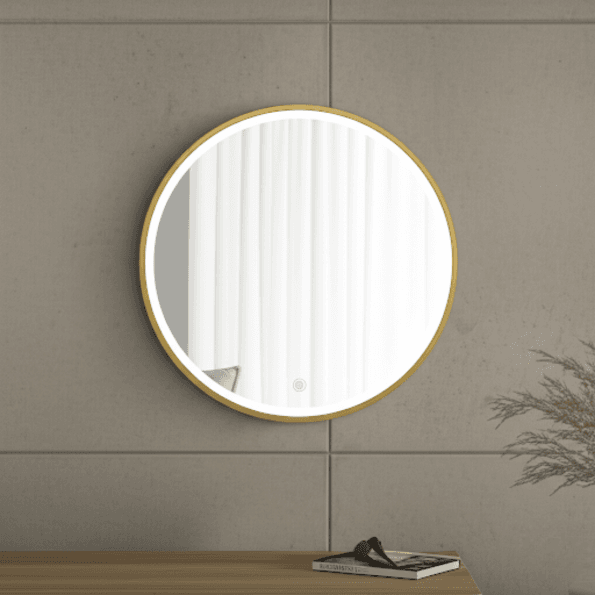 Circular LED Mirror | Modern Frameless Design with Bright Illumination