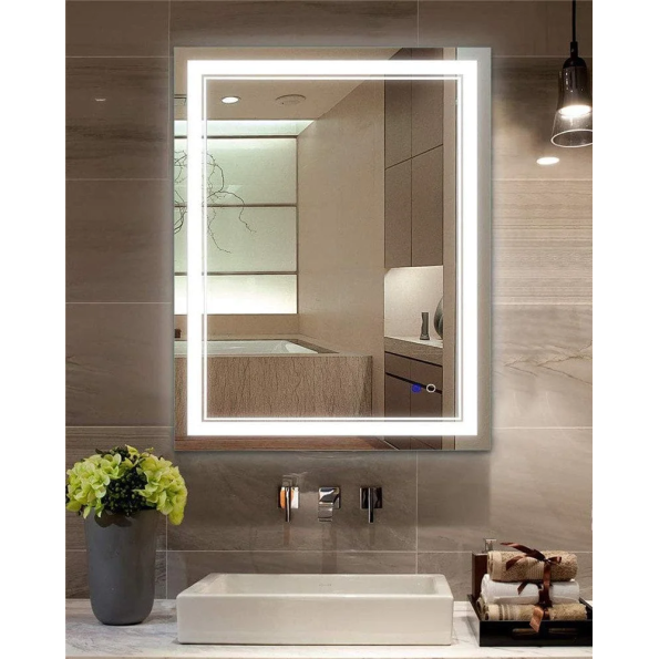 Rectangular LED Mirror with Bright Backlighting | Modern Bathroom Mirror 1