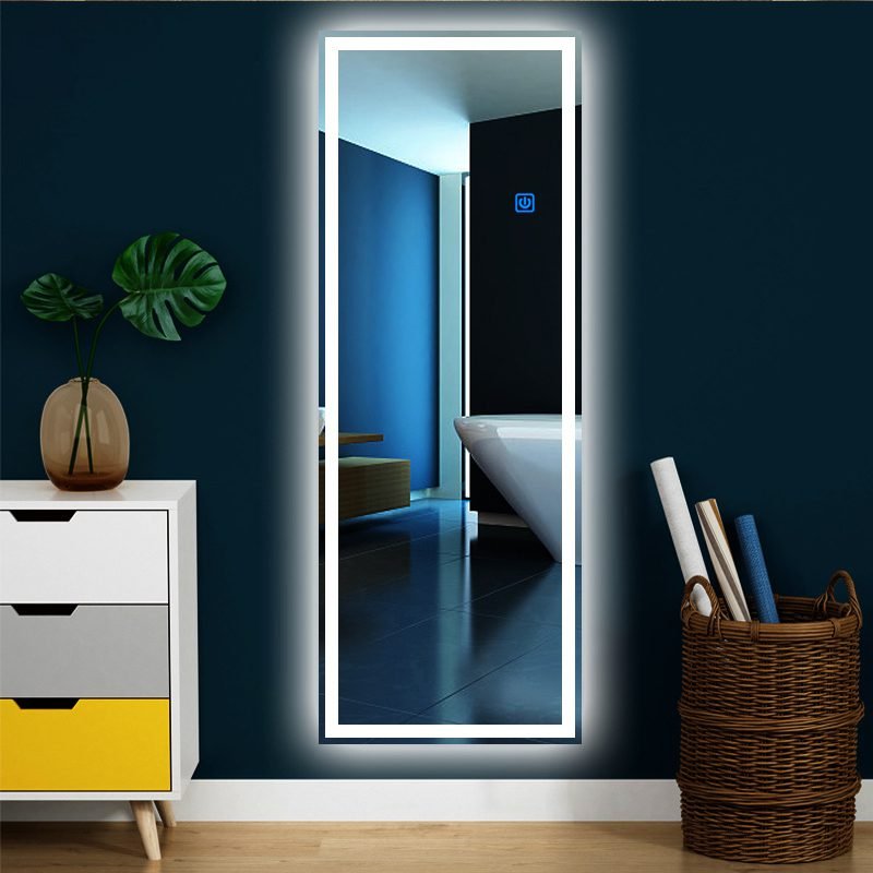 Oversized Dressing Mirror with eco-friendly material-Suitable For Bedroom,Cloakroom,Locker room 50CMx150CM Large LED Full Length Backlit Mirror 