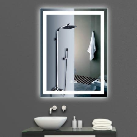 LED Mirror with Three-Color Light Source and Defog Function for Bathroom | Modern, Adjustable Brightness