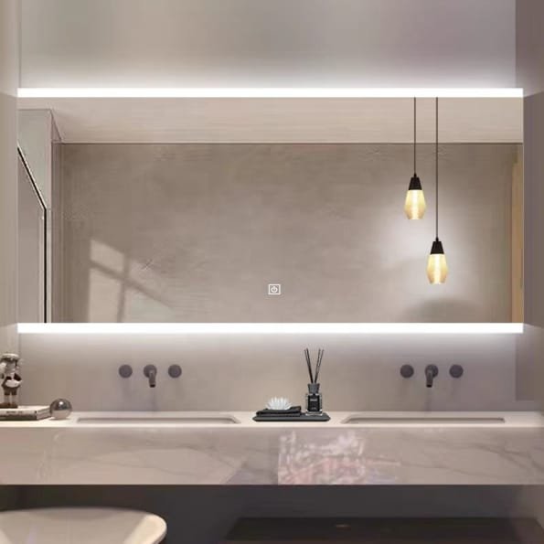 Rectangular LED Backlit Mirror – Modern Bathroom Mirror with Energy-Efficient Lighting