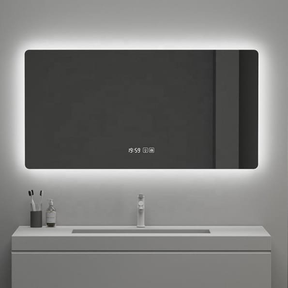 Rectangular LED Backlit Mirror – Modern Bathroom Mirror with Energy-Efficient Lighting