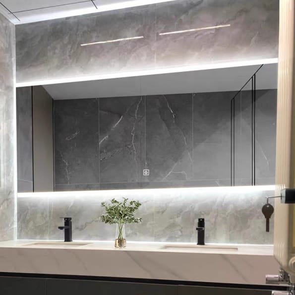 Rectangular LED Backlit Mirror – Modern Bathroom Mirror with Energy-Efficient Lighting