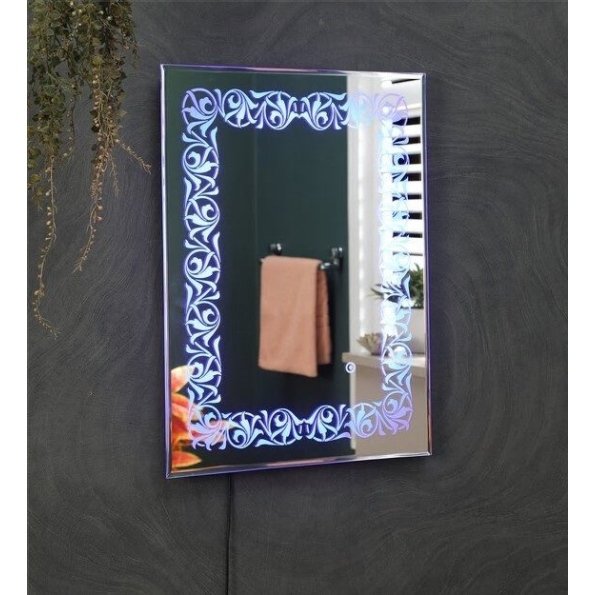 led rectangle wall mirror in blue colour led rectangle wall mirror in blue colour 6dvorr