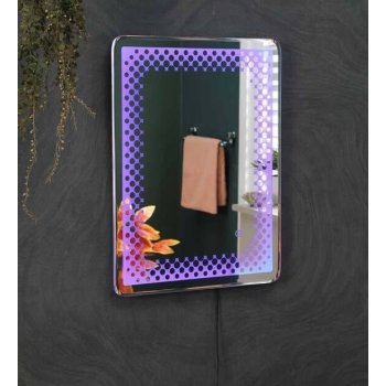 fab LED Mirror Rectangle Wall Mirror In Blue Colour