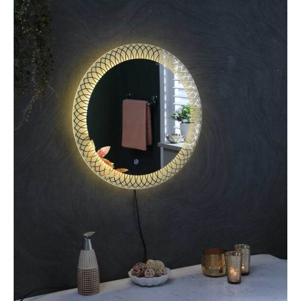 led rectangle wall mirror in blue colour led rectangle wall mirror in blue colour la78cp