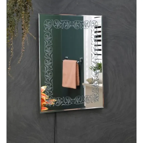 led rectangle wall mirror in blue colour led rectangle wall mirror in blue colour sysxil
