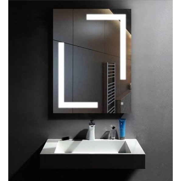 led rectangle wall mirror in silver colour led rectangle wall mirror in silver colour bsdwdo
