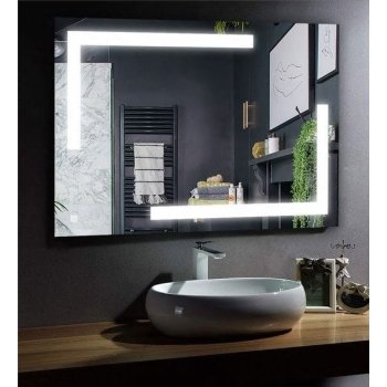 Geometric LED Mirror with L-Shaped Light Design – Anti-Fog & Touch Control