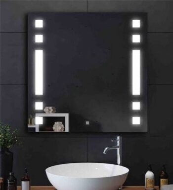 led rectangle wall mirror in silver colour led rectangle wall mirror in silver colour io4srn
