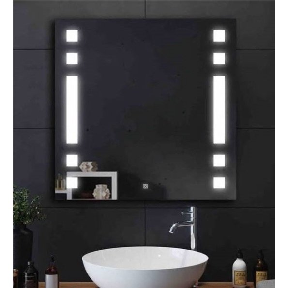 led rectangle wall mirror in silver colour led rectangle wall mirror in silver colour io4srn