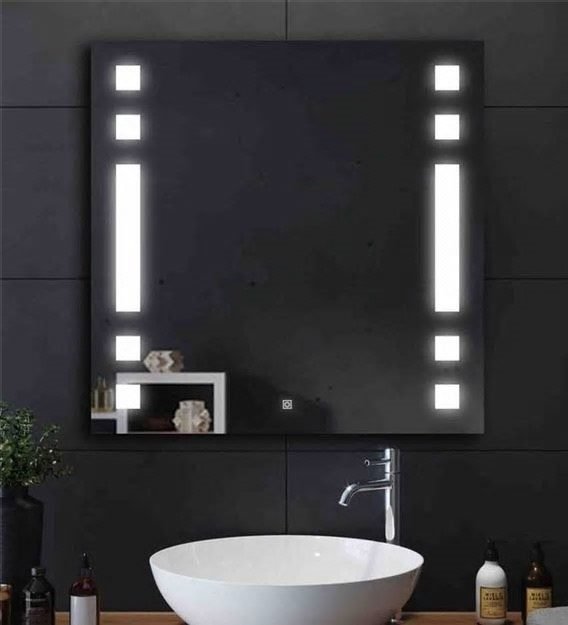 led rectangle wall mirror in silver colour led rectangle wall mirror in silver colour io4srn