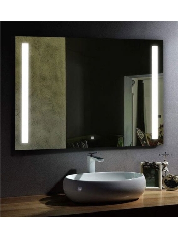 EdgeLit Luxe LED Mirror – Dual Vertical Strip Design for Modern Bathrooms