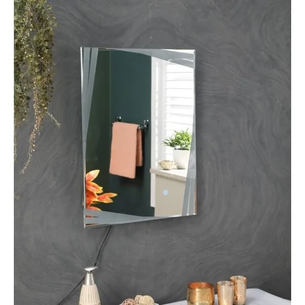 led rectangle wall mirror in white colour led rectangle wall mirror in white colour 8vc1nw