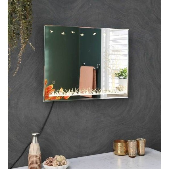 led rectangle wall mirror in white colour led rectangle wall mirror in white colour irem6g