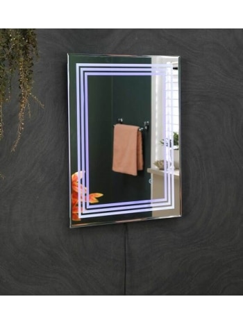 led rectangle wall mirror in white colour led rectangle wall mirror in white colour zk1itf