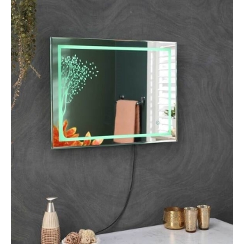 led rectangle wall mirror in yellow colour led rectangle wall mirror in yellow colour duzxh1