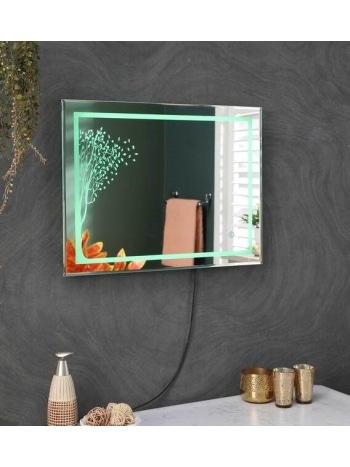 led rectangle wall mirror in yellow colour led rectangle wall mirror in yellow colour duzxh1