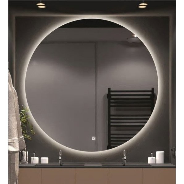 led round wall mirror in silver colour led round wall mirror in silver colour mxbfbj