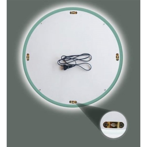 led round wall mirror in silver colour led round wall mirror in silver colour vtt8sd