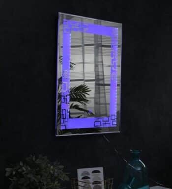rectangle wall mirror in blue colour rectangle wall mirror in blue colour ghl6ym