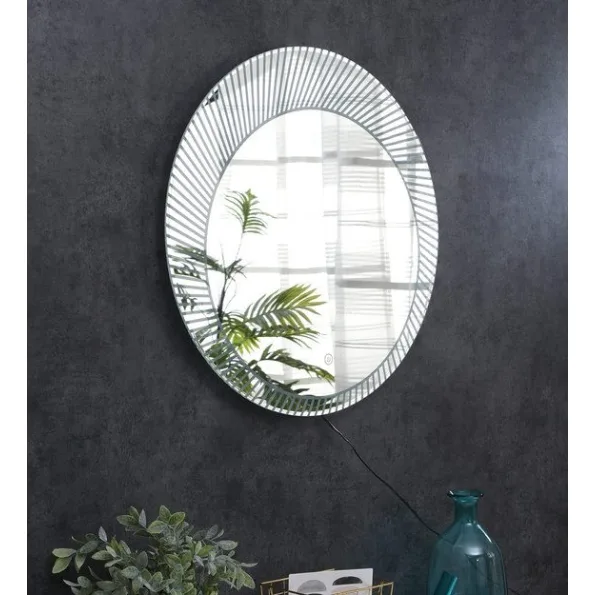 round wall mirror in silver colour round wall mirror in silver colour adbb5i