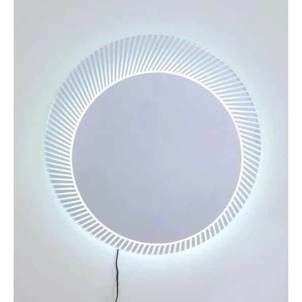 round wall mirror in silver colour round wall mirror in silver colour uhyhfo