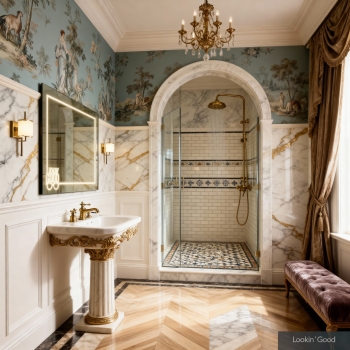 LED Mirror with Illuminated ‘Lookin’ Good’ Text for Stylish Bathrooms 3