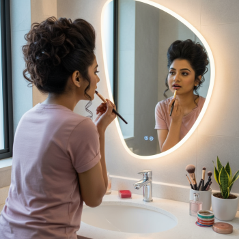 Frameless Decorative LED Mirror 2