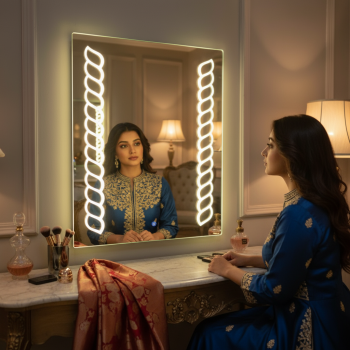 Decorative Designer Wash Basin LED Mirror 3