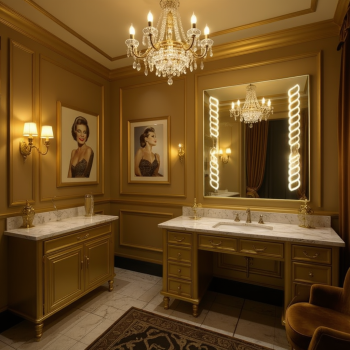 Decorative Designer Wash Basin LED Mirror