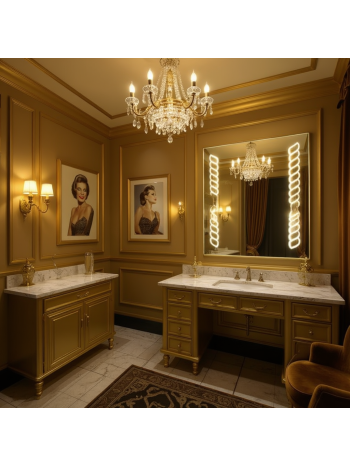 Decorative Designer Wash Basin LED Mirror